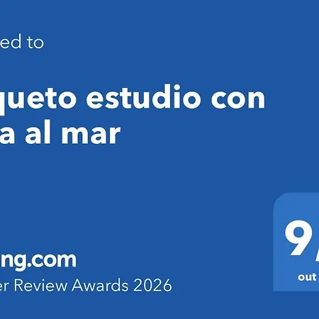 Apartament Coqueto Estudio Con Vista Al Mar *